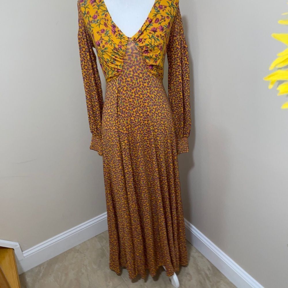 NEW Free People Love Story Maxi Dress Floral Print Size XS - Picture 10 of 11